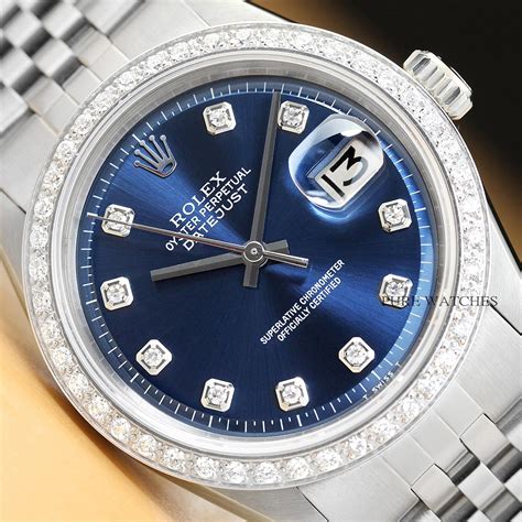 men's rolex datejust diamond bezel.